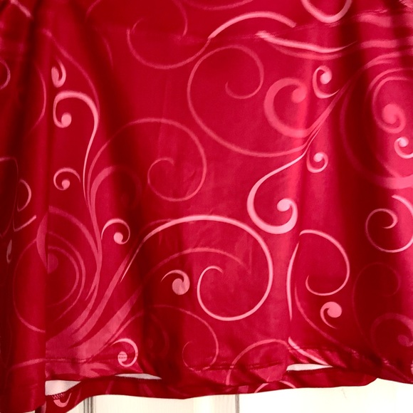 RunGirlRun women's pink/white Swirl print stretch fitness/workout skort Sz XL. - Picture 5 of 6